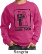 Black Game Over Kids Sweatshirt