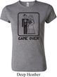 Black Game Over Ladies Crewneck Shirt