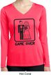 Black Game Over Ladies Dry Wicking Long Sleeve Shirt