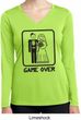 Black Game Over Ladies Dry Wicking Long Sleeve Shirt