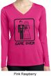 Black Game Over Ladies Dry Wicking Long Sleeve Shirt
