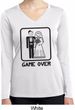 Black Game Over Ladies Dry Wicking Long Sleeve Shirt