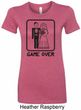 Black Game Over Ladies Longer Length Shirt