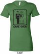 Black Game Over Ladies Longer Length Shirt