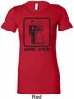 Black Game Over Ladies Longer Length Shirt