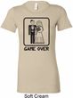 Black Game Over Ladies Longer Length Shirt