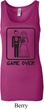 Black Game Over Ladies Longer Length Tank Top