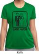 Black Game Over Ladies Moisture Wicking Shirt