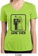 Black Game Over Ladies Moisture Wicking V-neck Shirt