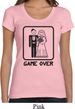 Black Game Over Ladies Scoop Neck Shirt