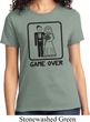 Black Game Over Ladies Shirt