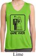 Black Game Over Ladies Sleeveless Moisture Wicking Shirt