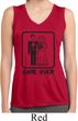 Black Game Over Ladies Sleeveless Moisture Wicking Shirt