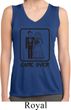 Black Game Over Ladies Sleeveless Moisture Wicking Shirt