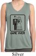 Black Game Over Ladies Sleeveless Moisture Wicking Shirt