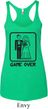 Black Game Over Ladies Tri Blend Racerback Tank Top