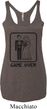 Black Game Over Ladies Tri Blend Racerback Tank Top