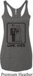 Black Game Over Ladies Tri Blend Racerback Tank Top