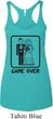 Black Game Over Ladies Tri Blend Racerback Tank Top