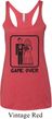 Black Game Over Ladies Tri Blend Racerback Tank Top
