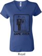 Black Game Over Ladies V-neck Shirt