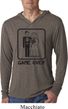 Black Game Over Lightweight Hoodie Shirt