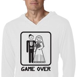 Black Game Over Lightweight Hoodie Shirt Black Game Over Lightweight Hoodie Shirt