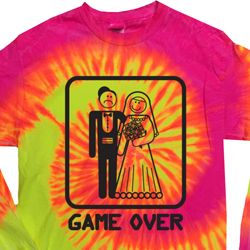 Black Game Over Long Sleeve Tie Dye Shirt Black Game Over Long Sleeve Tie Dye Shirt