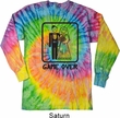 Black Game Over Long Sleeve Tie Dye Shirt