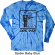 Black Game Over Long Sleeve Tie Dye Shirt