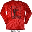 Black Game Over Long Sleeve Tie Dye Shirt