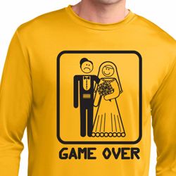 Black Game Over Mens Dry Wicking Long Sleeve Shirt Black Game Over Mens Dry Wicking Long Sleeve Shirt