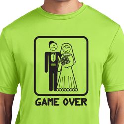 Black Game Over Mens Moisture Wicking Shirt Black Game Over Mens Moisture Wicking Shirt