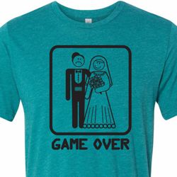 Black Game Over Mens Shirts