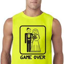 Black Game Over Mens Sleeveless Shirt Black Game Over Mens Sleeveless Shirt