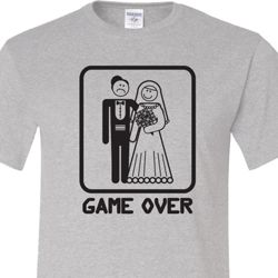 Black Game Over Mens Tall Shirt Black Game Over Mens Tall Shirt