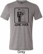 Black Game Over Mens Tri Blend Crewneck Shirt