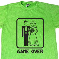 Black Game Over Mineral Tie Dye Shirt Black Game Over Mineral Tie Dye Shirt