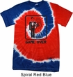 Black Game Over Patriotic Tie Dye Shirt