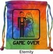 Black Game Over Tie Dye Bag