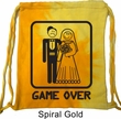 Black Game Over Tie Dye Bag