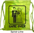 Black Game Over Tie Dye Bag