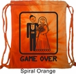Black Game Over Tie Dye Bag