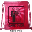 Black Game Over Tie Dye Bag