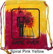 Black Game Over Tie Dye Bag