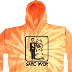 Black Game Over Tie Dye Hoodie Black Game Over Tie Dye Hoodie