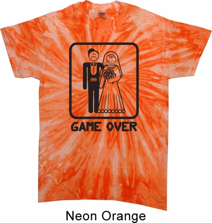 Black Game Over Tie Dye Shirt
