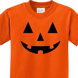 Black Jack O Lantern Kids Halloween Shirts