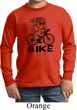 Black Penguin Power Bike Kids Long Sleeve Shirt