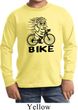 Black Penguin Power Bike Kids Long Sleeve Shirt